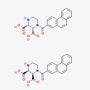 molecular formula C42H36N4O10 B11928308 (2S*,3R*)-1-(Phenanthren-2-carbonyl)piperazine-2,3-dicarboxylic acid 