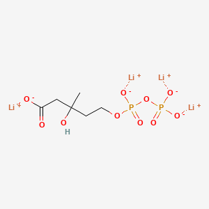 tetralithium;3-hydroxy-3-methyl-5-[oxido(phosphonatooxy)phosphoryl]oxypentanoate