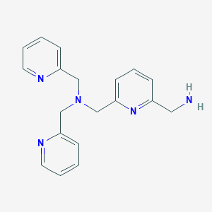 molecular formula C19H21N5 B11928427 1-(6-(Aminomethyl)pyridin-2-yl)-N,N-bis(pyridin-2-ylmethyl)methanamine 