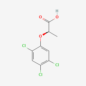 molecular formula C9H7Cl3O3 B11928526 Propanoic acid, 2-(2,4,5-trichlorophenoxy)-, (R)- CAS No. 30365-50-5