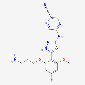 molecular formula C18H18FN7O2 B11928535 Chk1-IN-5 