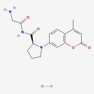 molecular formula C17H20BrN3O4 B11928637 H-Gly-Pro-AMC.HBr 