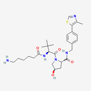 molecular formula C28H41N5O4S B11928655 (S,R,S)-Ahpc-C5-NH2 