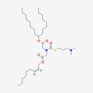 heptadecan-9-yl (Z)-N-(((3-(dimethylamino)propyl)thio)carbonyl)-N-(2-(non-2-en-1-yloxy)-2-oxoethyl)glycinate