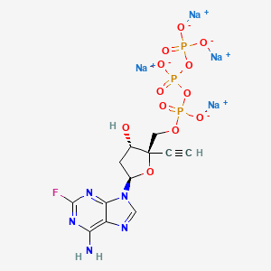 molecular formula C12H11FN5Na4O12P3 B11928683 EFdA-TP tetrasodium 