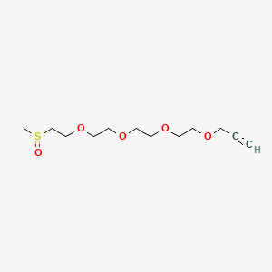 molecular formula C12H22O5S B11928714 Propargyl-PEG4-thioacetyl 