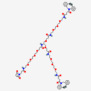 molecular formula C81H105N9O22 B11928726 Mal-PEG4-bis-PEG3-DBCO 