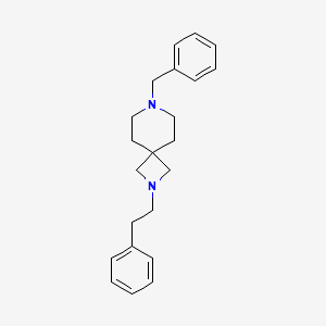 molecular formula C22H28N2 B11928748 7-Benzyl-2-(2-phenylethyl)-2,7-diazaspiro[3.5]nonane 