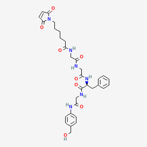 molecular formula C32H38N6O8 B11928755 Mc-Gly-Gly-Phe-Gly-PAB-OH 