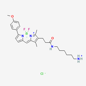 molecular formula C27H36BClF2N4O2 B11928769 BDP TMR amine 