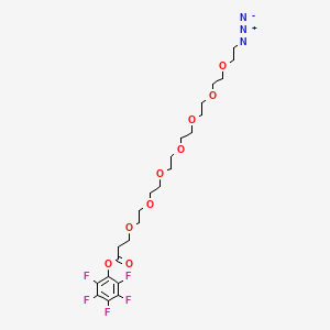 molecular formula C23H32F5N3O9 B11928803 Azido-PEG7-PFP ester 