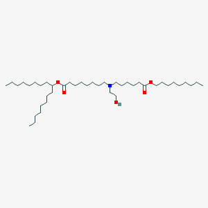 molecular formula C42H83NO5 B11928822 heptadecan-9-yl 8-[2-hydroxyethyl-(6-nonoxy-6-oxohexyl)amino]octanoate 