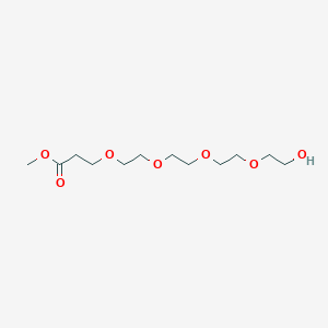 molecular formula C12H24O7 B1192897 Hydroxy-PEG4-C2-methyl ester 