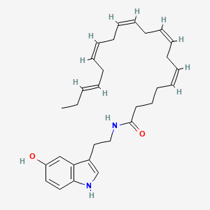 molecular formula C30H40N2O2 B11929018 (5Z,8Z,11Z,14Z,17E)-N-[2-(5-hydroxy-1H-indol-3-yl)ethyl]icosa-5,8,11,14,17-pentaenamide 