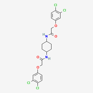 molecular formula C22H22Cl4N2O4 B11929020 Isr-IN-2 