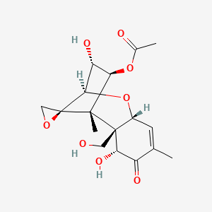 [(1S,2R,3R,7R,9R,10R,11S,12S)-3,10-dihydroxy-2-(hydroxymethyl)-1,5-dimethyl-4-oxospiro[8-oxatricyclo[7.2.1.02,7]dodec-5-ene-12,2'-oxirane]-11-yl] acetate