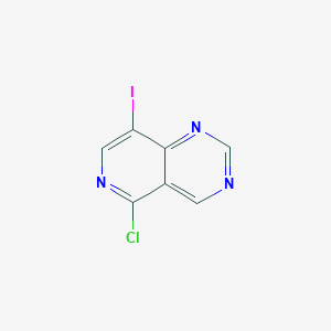 molecular formula C7H3ClIN3 B11929091 5-Chloro-8-iodopyrido[4,3-d]pyrimidine 