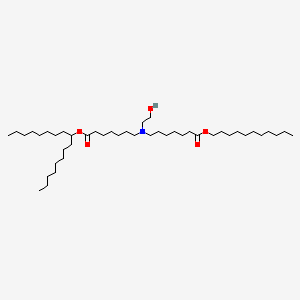 molecular formula C44H87NO5 B11929099 undecyl 7-[(7-heptadecan-9-yloxy-7-oxoheptyl)-(2-hydroxyethyl)amino]heptanoate 