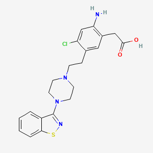 molecular formula C21H23ClN4O2S B11929130 1,2-Seco-ziprasidone CAS No. 1159977-64-6