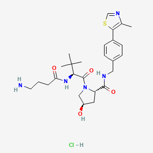 molecular formula C26H38ClN5O4S B11929146 (S,R,S)-AHPC-C3-NH2 hydrochloride 