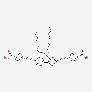 4,4'-((9,9-Dioctyl-9H-fluorene-2,7-diyl)bis(ethyne-2,1-diyl))dibenzoic acid