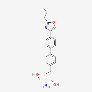 2-Amino-2-[2-[4-[4-(2-propyl-1,3-oxazol-4-yl)phenyl]phenyl]ethyl]propane-1,3-diol