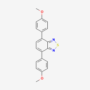 molecular formula C20H16N2O2S B11929220 4,7-Bis(4-methoxyphenyl)-2,1,3-benzothiadiazole CAS No. 503862-08-6