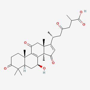 molecular formula C30H40O7 B11929270 3,11,15,23-Tetraoxo-27xi-lanosta-8,16-dien-26-oic acid 