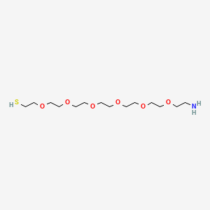 molecular formula C14H31NO6S B11929514 Amine-PEG6-thiol 