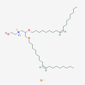 molecular formula C43H86BrNO3 B11929537 N-(2-Hydroxyethyl)-N,N-dimethyl-2,3-bis((Z)-octadec-9-en-1-yloxy)propan-1-aminium bromide 