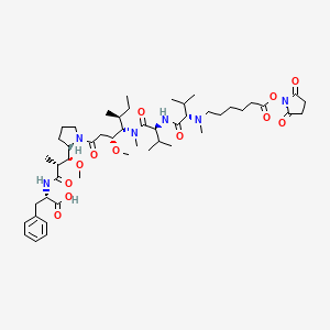 molecular formula C49H78N6O12 B11929553 Nhs-mmaf 