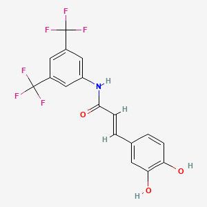 molecular formula C17H11F6NO3 B11929560 Srd5A1-IN-1 