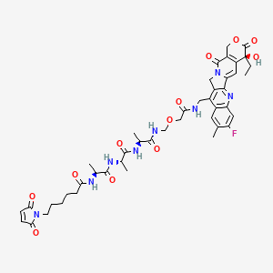 MC-AAA-NHCH2OCH2COO-7-aminomethyl-10-methyl-11-fluoro camptothecin