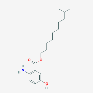 molecular formula C18H29NO3 B119296 9-methyldecyl 2-amino-5-hydroxybenzoate CAS No. 148915-77-9