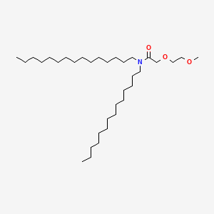 molecular formula C34H69NO3 B11929642 alpha-[2-(Ditetradecylamino)-2-oxoethyl]-omega-methoxy-poly(oxy-1,2-ethanediyl 