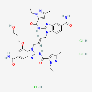 molecular formula C37H45Cl3N12O6 B11929667 STING agonist-3 (trihydrochloride) 