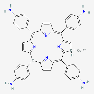 molecular formula C44H32CoN8 B11929678 cobalt(2+);4-[10,15,20-tris(4-aminophenyl)-12H-porphyrin-5,12-diid-5-yl]aniline 