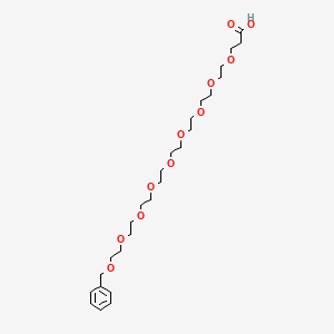 molecular formula C26H44O11 B11929682 Benzyl-PEG9-acid 