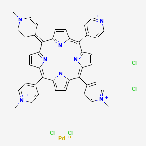 molecular formula C44H36Cl4N8Pd B11929689 Palladium(II) meso-tetra(N-methyl-4-pyridyl)porphine 