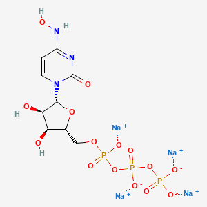 molecular formula C9H12N3Na4O15P3 B11929701 NHC-triphosphate tetrasodium 