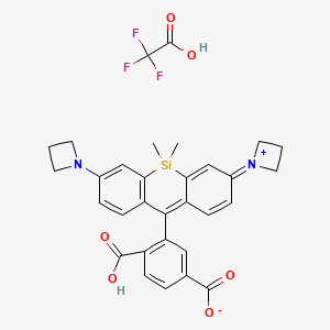 molecular formula C31H29F3N2O6Si B11929724 Janelia fluor 646 tfa 