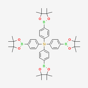 molecular formula C48H64B4O8Si B11929742 Tetrakis(4-(4,4,5,5-tetramethyl-1,3,2-dioxaborolan-2-yl)phenyl)silane 