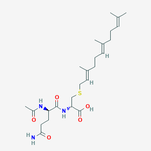 Ac-D-Gln-D-Cys((E,E)-farnesyl)((E,E)-farnesyl)-OH