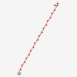 molecular formula C46H84O19 B11929882 Benzyl-PEG17-t-butyl ester 