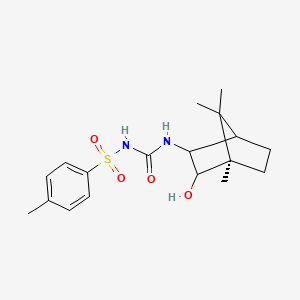 1-[(4R)-3-hydroxy-4,7,7-trimethyl-2-bicyclo[2.2.1]heptanyl]-3-(4-methylphenyl)sulfonylurea