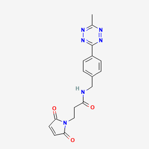 molecular formula C17H16N6O3 B11929976 Methyltetrazine-Maleimide 