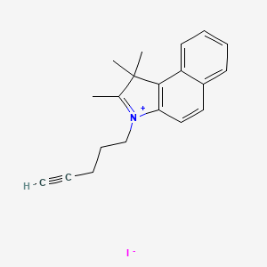 1,1,2-Trimethyl-3-pent-4-ynyl-benzo[e]indol-3-ium iodide