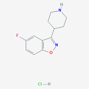 molecular formula C12H14ClFN2O B119300 5-氟-3-(4-哌啶基)-1,2-苯并异恶唑盐酸盐 CAS No. 84163-16-6