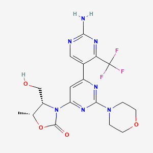 molecular formula C18H20F3N7O4 B11930046 Nvp-clr457 