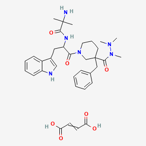 molecular formula C35H46N6O7 B11930153 Anamorelin Fumarate 